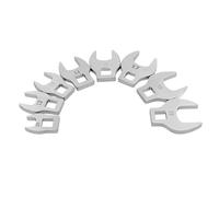 Juego de 8 llaves de pie de cuervo de 3/8 h, juego de llaves de pata de gallo de 10 a 19 mm, herramienta para trinquetes, llaves mecánicas, sujetadores de acceso, herramienta profesional