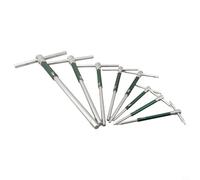 Juego de 8 llaves en forma de T con extensión hexagonal de varilla deslizante para un acoplamiento preciso del tornillo en la reparación de motocicletas y muebles