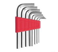 Juego de 8 llaves hexagonales métricas en L, brazo corto diseñado para reparaciones de automóviles y para mantenimiento del hogar, construcción de acero tratado térmicamente