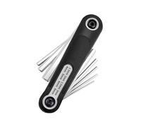 Juego de 8 llaves hexagonales plegables de acero al carbono tratado térmicamente para uso doméstico y uso mecánico profesional, llave de estrella antioxidante