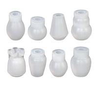 Juego De 8 Moldes De Silicona Para Floreros Hidropónicos Resina Epoxi Potes De Flores Molde De Yeso Hecho A Mano Regalo Para Los Amantes De Las Plantas