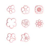 Juego de 8 moldes en forma de flor para aretes, suministros de manualidades de joyería, moldes de flores