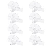 Juego de 8 organizadores de gafas con forma de nariz creativos, soportes transparentes para baño, dormitorio, almacenamiento de sombras