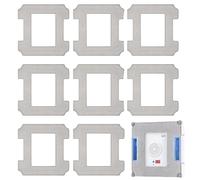 Juego de 8 paños de limpieza lavables reutilizables, compatibles con Ecovacs Winbot W1/W1PRO/W2PRO, para limpieza de ventanas, manchas