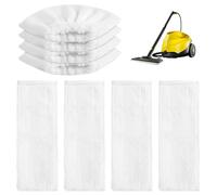 Juego de 8 paños de microfibra lavables para limpiador de vapor Kärcher EasyFix SC1, SC2, SC3, SC4, SC5, 4 paños de repuesto para boquilla de suelo + 4 paños de repuesto para boquilla de mano de
