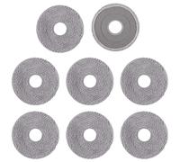 Juego de 8 Paños de Repuesto para Roborock Qrevo Série,QV 35A/QV35S/Saros 10R/Q Revo/Qrevo Pro/Qrevo Curv/Saros Z70/Qrevo Master/Qrevo MaxV/Qrevo Slim/Qrevo Edge Robot Aspiradora Almohadilla Fregona