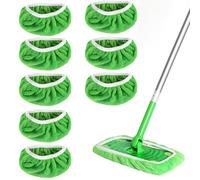 Juego de 8 paños reutilizables para limpieza en seco y húmedo, para limpieza de suelos duros, toallas de suelo, suelos de madera