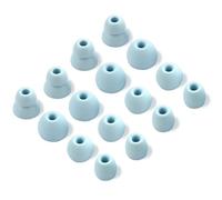 Juego de 8 Pares de Almohadillas de Silicona compatibles con Auriculares inalámbricos Beats Flex/Beats X/Beats Powerbeats Pro (Azul Glaciar)