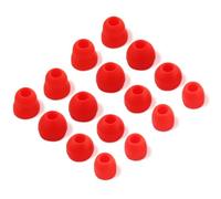 Juego de 8 Pares de Almohadillas de Silicona compatibles con Auriculares inalámbricos Beats Flex/Beats X/Beats Powerbeats Pro (Rojo Lava)