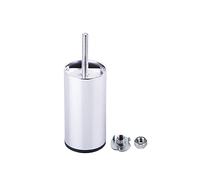 Juego de 8 patas redondas de cromo brillante de 100 mm de altura para muebles, 50 mm de diámetro, 10 cm, patas de metal con perno M8, elevador de cama, patas de sofá, tuercas incluidas (8)