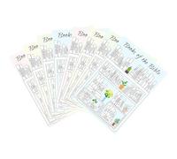 Juego de 8 pegatinas de libros de la Biblia, pegatinas cristianas para libros de libros de la Biblia, ayuda a la lectura para mujeres y hombres