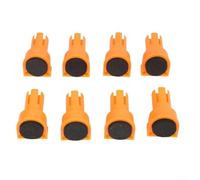 Juego de 8 perros de banco de nailon de 19 mm y 20 mm para agujeros de banco de trabajo, herramienta de sujeción para carpintería con almohadillas de EVA, límite cuadrado, compatible con 3 (19 mm)