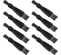 Juego de 8 Piezas Cepillos de Limpieza de Doble Cara para Afeitadora Eléctrica Cortadora de Afeitar con Cerdas de Nailon Mango de PP