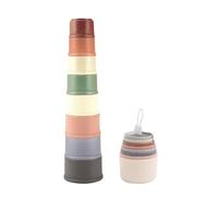 Juego de 8 piezas con vasos apilables para niños, vasos apilados de conejos, vasos para anidar, juguetes clasificadores, vasos apilables, divertidos juguetes educativos para niños pequeños, juegos de