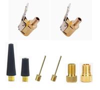 Juego de 8 Piezas de Adaptadores de Válvula Multifuncionales - Compatible con Bosch EasyPump, para Neumáticos de Automóvil, Bicicleta y Pelotas