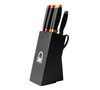 Juego de 8 piezas de cuchillos cocina: Cuchillos: Chef - Rebanador - Santoku - Panero - Multiusos - Pelador - Tijeras, acero inoxidable, CON Tacoma/Soporte organizador