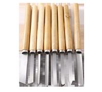 Juego de 8 piezas de madera Chisel Woodworking Lathe Hand Tool Set, Wood Turning Tool, Handheld HSS Blade, Hardwood Handle, Woodworking Lathe Chisel (A)
