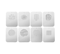 Juego de 8 Piezas de Placas de Metal con Patrón Hueco, Tarjetas Gráficas para Luz de Fotografía de Estudio, Accesorios con Snoot óptico Focalize Cónico Arte Efectos Especiales
