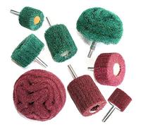 Juego de 8 piezas para pulir abrasivo no tejido, juego de accesorios de limpieza, estropajo eléctrico
