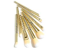Juego de 8 pinceles de maquillaje, base de maquillaje, polvos, colorete, mezcla de brochas de maquillaje, herramientas de panal de abejas