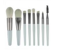 Juego de 8 pinceles de maquillaje sintéticos de alta calidad para base de maquillaje, sombra de ojos, rubor