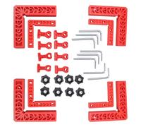 Juego de 8 pinzas de esquina para carpintería de 90 grados para posicionamiento preciso de muebles de carpintería en ángulo recto