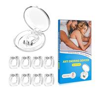 Juego de 8 pinzas magnéticas de silicona reutilizables para respirar y dormir mejor, Antironquidos para Dormir