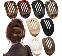 Juego de 8 pinzas para el cabello plano para mujer, pinza para el pelo ligero, antideslizante, para el pelo grueso y fino, pinza para el pelo plano para todos los días, deporte, conducción