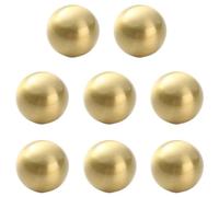 Juego de 8 pomos de latón macizo para cajones de armario de cocina, tiradores de armario, diámetro de 20 mm, cobre puro, manijas de cajón, tiradores redondos de puerta