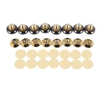 Juego de 8 puntas de altavoz chapadas en oro, pies de aislamiento para subwoofer de audio CD