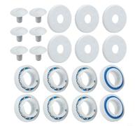 Juego de 8 rodamientos de cubo de rueda más 6 tornillos y 6 arandelas para Polaris 280 180 limpiador de piscina C60 C55 actualización de mantenimiento