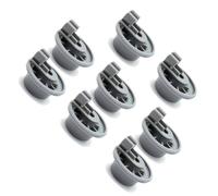 Juego de 8 rodillos de repuesto para estante inferior de lavavajillas, piezas de repuesto para lavavajillas que garantizan un rendimiento silencioso