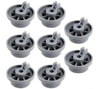 Juego de 8 ruedas de repuesto para lavavajillas Kenmore para Bosch Parte 165314 420198 Gris Plástico Base Ruedas Fácil Montaje Accesorios de Reparación (8)