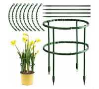 Juego de 8 soportes resistentes para plantas de jardín, perfectos para mantener los caminos abiertos