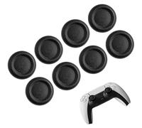 Juego de 8 Tapas Mando compatibile con PS5/PS4, Tapas de Palo Antideslizantes, Set de Cubiertas de Silicona para Pulgar para Mandos, Accesorios para Controladores Gaming (Negro)
