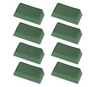 Juego de 8 teclados mecánicos PBT en blanco, 2 Us, altura original, no impresa, para interruptores MX