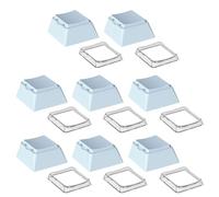 Juego de 8 teclas en blanco de altura original para teclados mecánicos para uso en oficina, juegos y proyectos de teclado