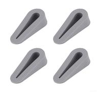 Juego de 8 topes de goma para puerta con material TPR suave y características antideslizantes para asegurar las puertas abiertas y evitar daños en la pared en hogares, oficinas y aulas (gris)