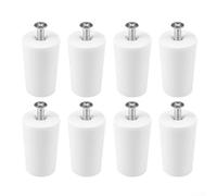Juego de 8 topes de persiana enrollable, material de polipropileno de 40 mm, accesorios de protección, kit de hardware blanco para instalación de mejoras del hogar, piezas de montaje