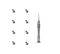 Juego de 8 tornillos M2x4.5 Torx T5 compatibles con DELL XPS 13 2 en 1 7390|XPS 13 2 en 1 9310|XPS 13 2 en 1 9315, tornillos de la base de la parte inferior, plateados, incluye destornillador T5