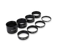 Juego de 8 tubos de extensión de telescopio M42 x 0.75, anillos extensibles de longitud focal de aleación de aluminio con roscas antirreflejos para telescopio astronómico astrofotografía negro 3 5 7