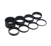 Juego de 8 tubos de extensión de telescopio M48 x 0.75, kit de tubo de extensión T2 de 3 mm, 5 mm, 7 mm, 10 mm, 12 mm, 15 mm, 20 mm, 30 mm, extensible para fotografía de telescopio astronómico