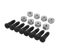 Juego de 8 tuercas y pernos de rueda 6709170 6564669 de metal para Bobcat Skid Steer Loader modelos 751 753 763 773 863 873 883 S100 S130 S150 S160 S175 185 S 205 S220 S250