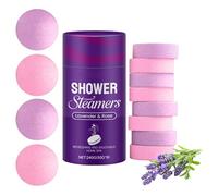 Juego de 8 vapores de ducha, bombas de ducha de aromaterapia, vaporizador de ducha, aromaterapia, pastillas aromáticas para ducha, diferentes sabores, regalo de spa para mujeres y hombres (lavanda)