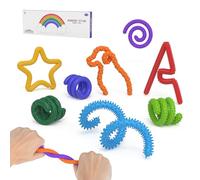 Juego de 8 varillas de silicona para aliviar la ansiedad del autismo y la presión del TDAH