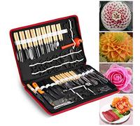 Juego de 80 herramientas para pelar esculpir culinario, kit profesional, portátil, fruta, verdura, guarnición para cortar y cortar para chef en Ritzy Restaurant Hotel de lujo