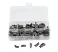 Juego de 80 llaves de media luna métricas de acero al carbono para reparación de motores de automóviles y mantenimiento de maquinaria industrial con caja de almacenamiento de plástico, acabado