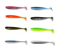 Juego de 80 señuelos de pesca de goma, juego de señuelos de goma, cebo de goma, cebo de goma CuiCanfla para pesca de lucioperca, mini juego de peces de goma, para trucha, gallineta nórdica, agua