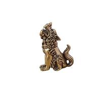 Juego de 9 adornos de cobre Dragon Offspring, estatuas Feng Shui de latón macizo