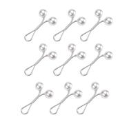 Juego de 9 alfileres de hijab, clips de perlas para mujeres bufandas y pañuelos de joyería para bufandas y accesorios de pañuelos de aleación